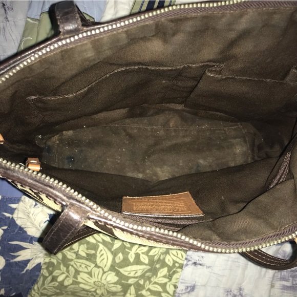 👜COACH👜 Signature Canvas Shoulder Tote - Picture 10 of 14